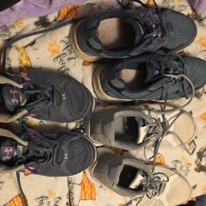 Assorted Sneakers, Skechers and Under Armour.